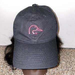 black and pink ducks landing hat